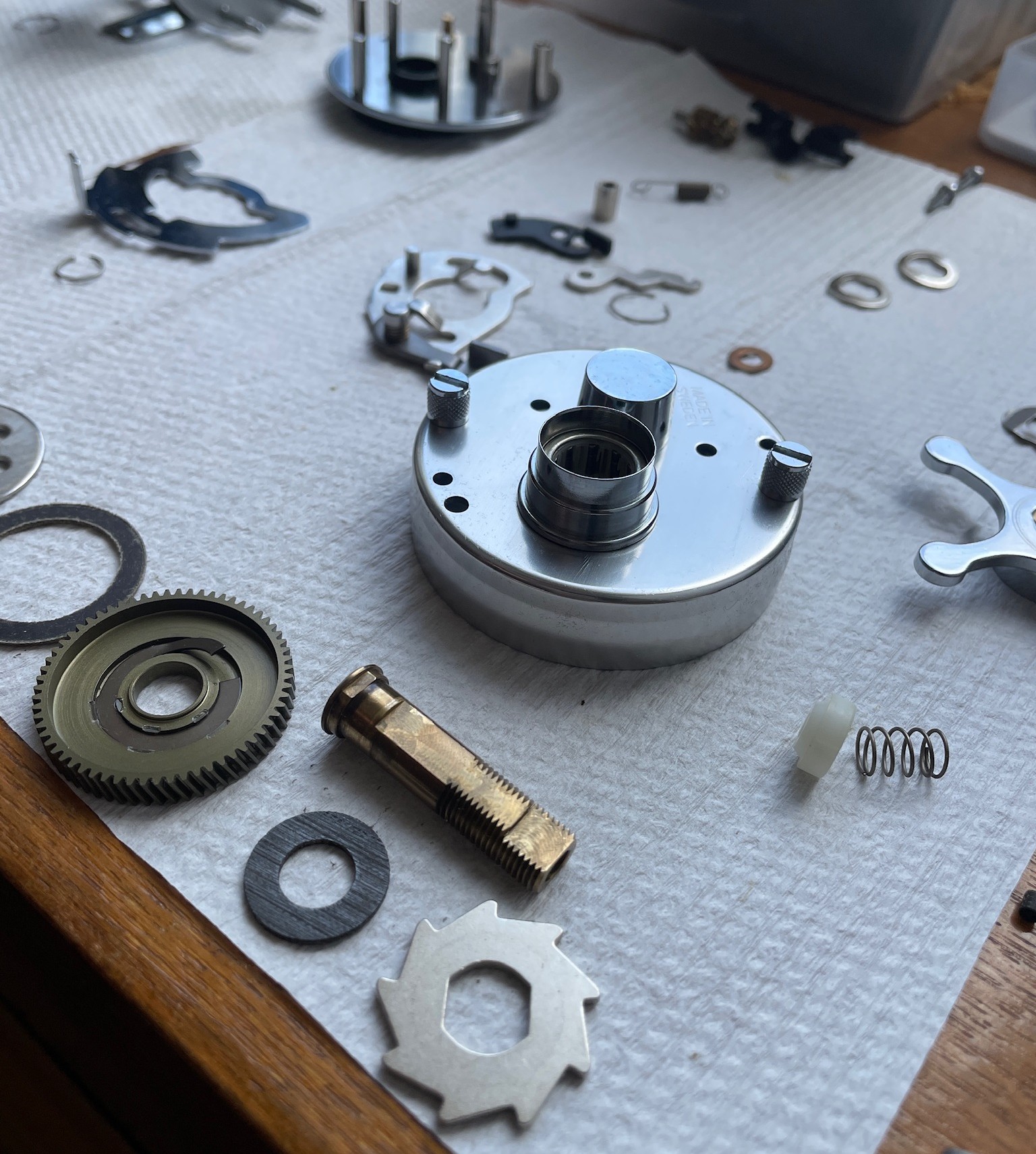 詳細画像：交換後のパーツ